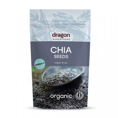 Spanish sage seeds Chia, organic, Dragon Superfoods, 200g