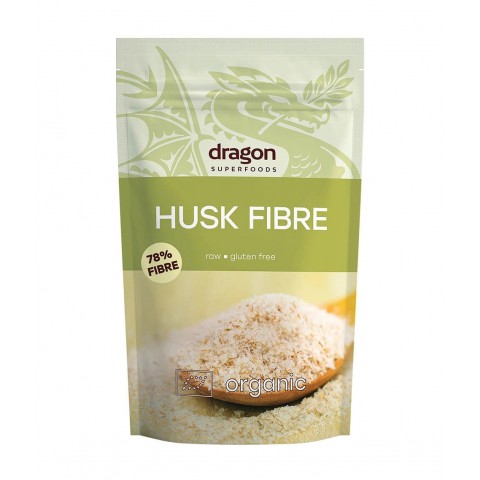 Plantain fiber Psyllium Husk, organic, Dragon Superfoods, 150g