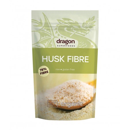 Plantain fiber Psyllium Husk, organic, Dragon Superfoods, 150g