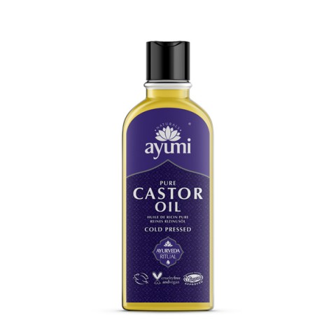 Pure castor oil, cold pressed, Ayumi, 150 ml