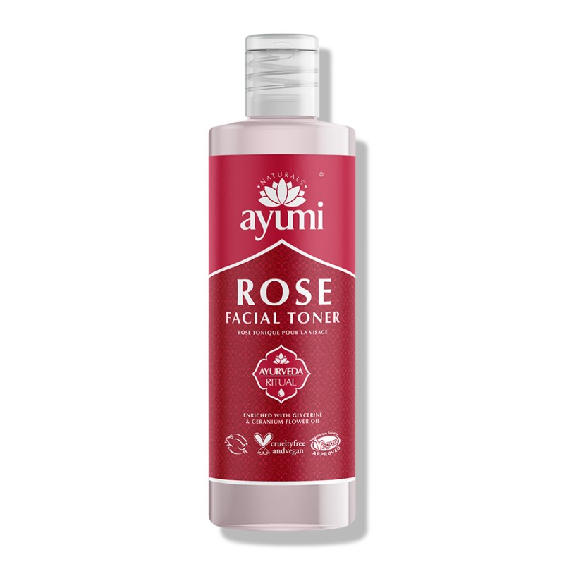 Освежающий тоник для лица с лепестками роз и глицерином Rose, Ayumi, 250 мл