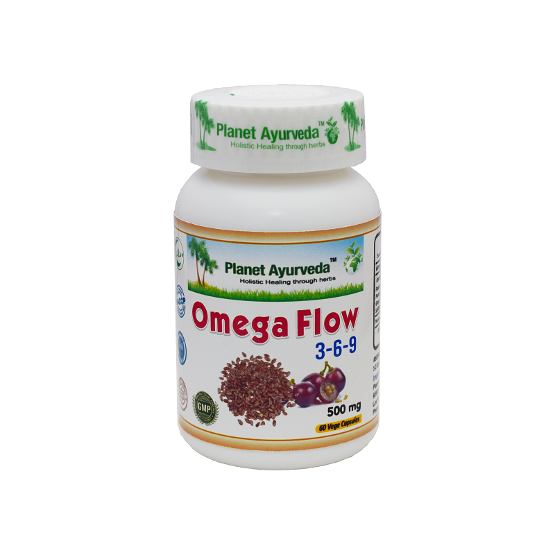 Food supplement Omega Flow 3-6-9, Planet Ayurveda, 60 capsules