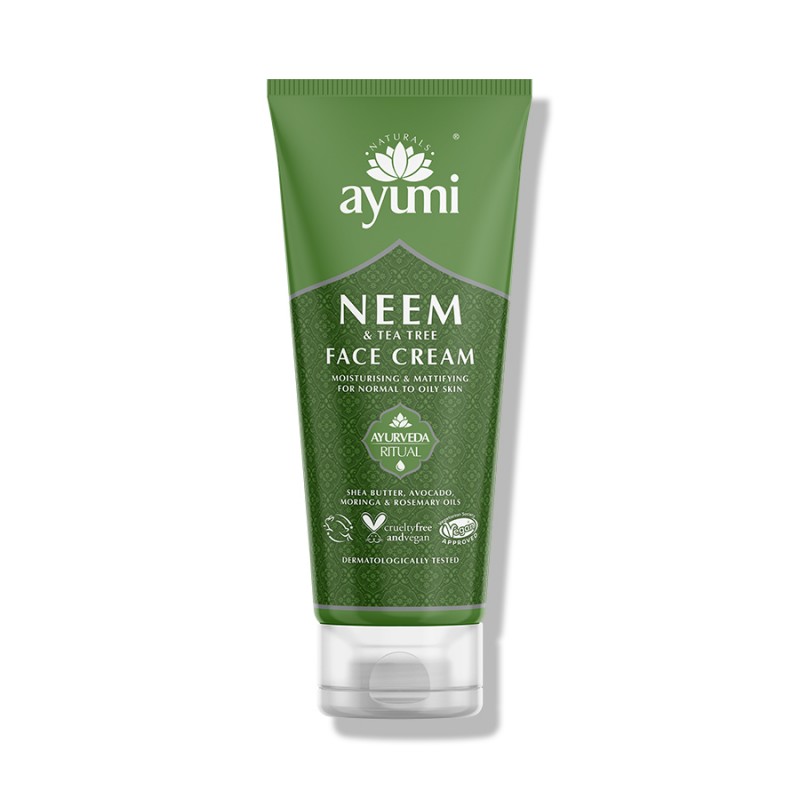 Cleansing face cream Neem & Tea Tree, Ayumi, 100 ml