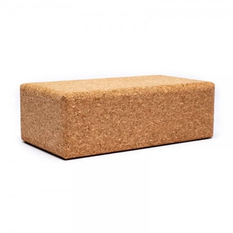 Cork yoga block, 23x12x7.5 cm