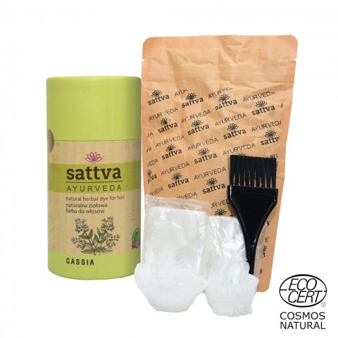 Vegetable colorless hair dye-conditioner Neutral Cassia, Sattva Ayurveda, 150g