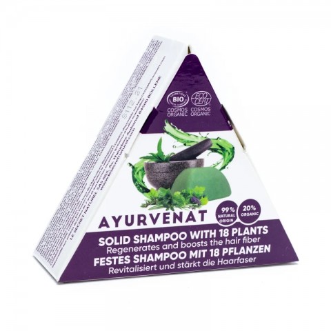 Organic solid shampoo Ayurvenat, 50g