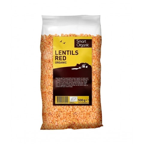 Red lentils, organic, Smart Organic, 500g