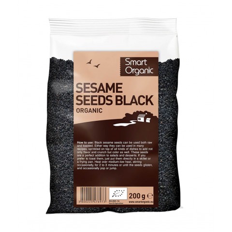 Black sesame seeds, organic, Smart Organic, 200g