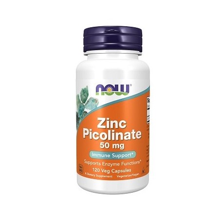 Food supplement Zinc Picolinate 50mg, NOW, 120 capsules