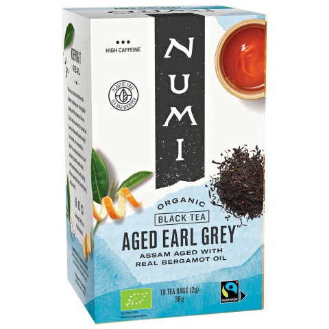 Aged Earl Gray tea, organic, Numi Tea, 18 bags