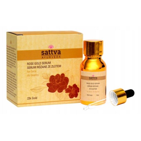 Facial skin serum Rose Gold, Sattva Ayurveda, 15ml