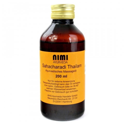 Body massage oil Sahacharadi Thailam, Nimi Ayurveda, 200 ml