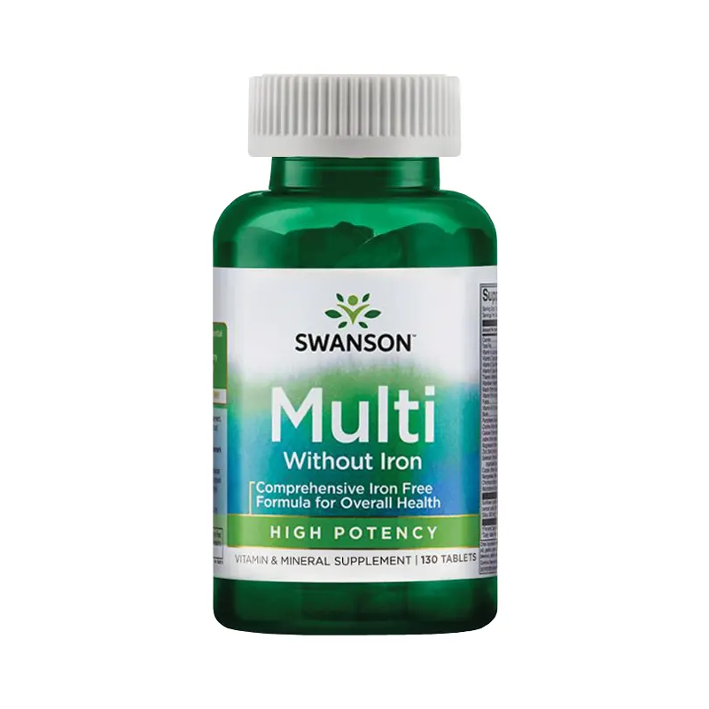 Super Multivitamin and Mineral Complex without Iron, Swanson, 1500mg, 130 tablets