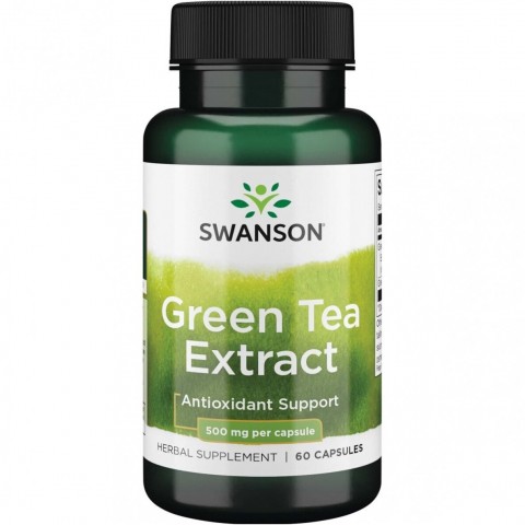 Green Tea Extract, Swanson, 500mg, 60 capsules