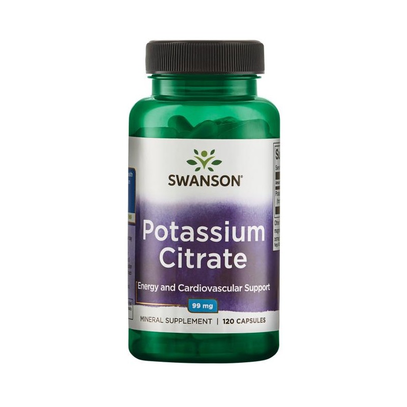Food supplement Potassium Citrate, Swanson, 99mg, 120 capsules