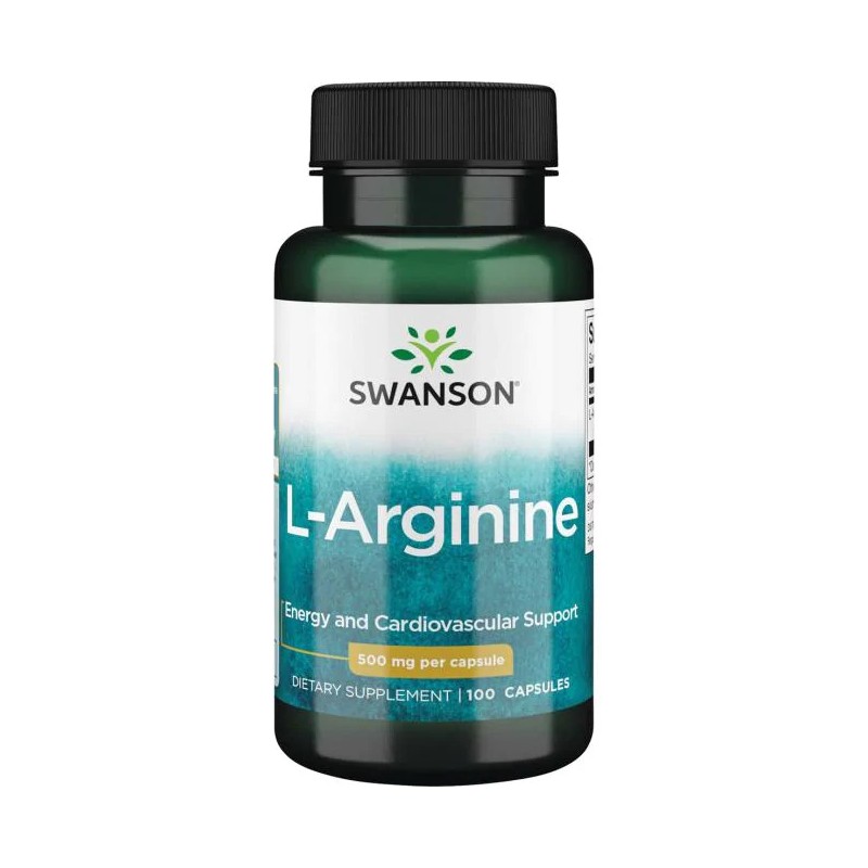 Food supplement L-Arginine, Swanson, 500mg, 100 capsules